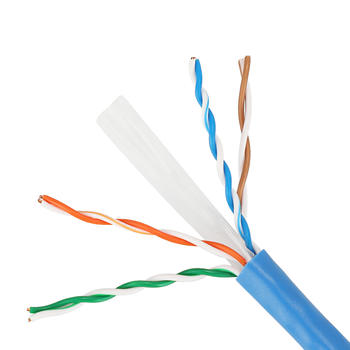 Taifeng UTP CAT6 networking cable 1/0.57*4 pairs solid conductor in Dongguan factory